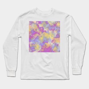 Candy Colored Clouds Abstract Softened Long Sleeve T-Shirt